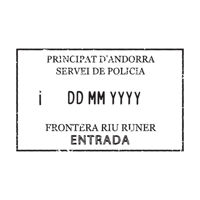 Passport Stamp Decal - Andorra Conquest Maps LLC