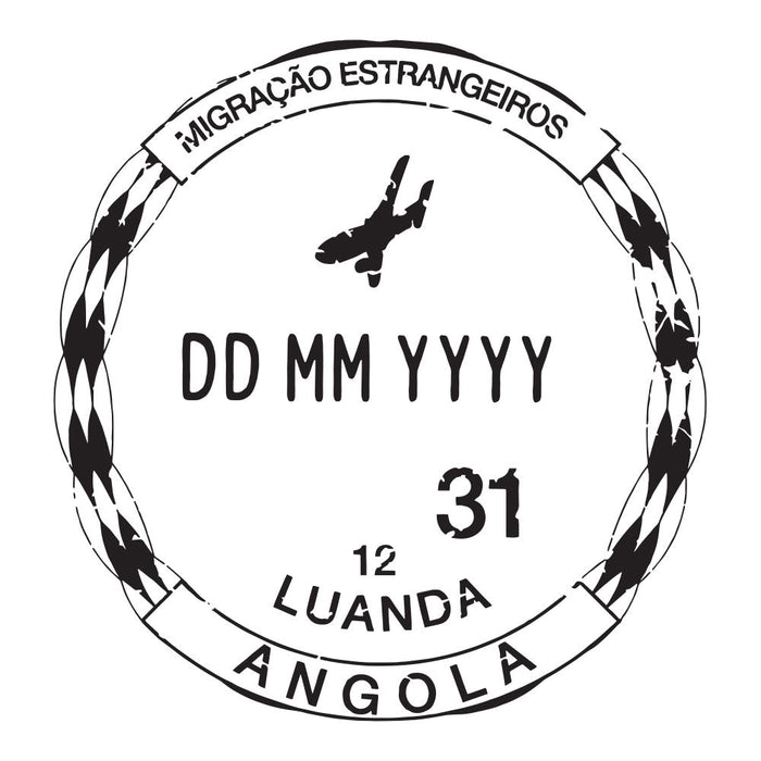 Passport Stamp Decal - Angola Conquest Maps LLC