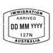 Passport Stamp Decal - Australia Conquest Maps LLC