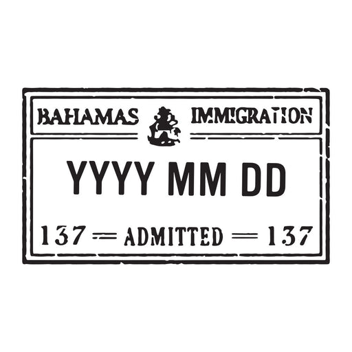 Passport Stamp Decal - Bahamas Conquest Maps LLC