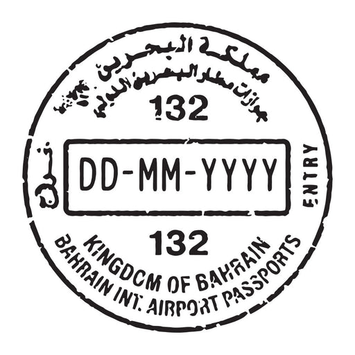 Passport Stamp Decal - Bahrain Conquest Maps LLC