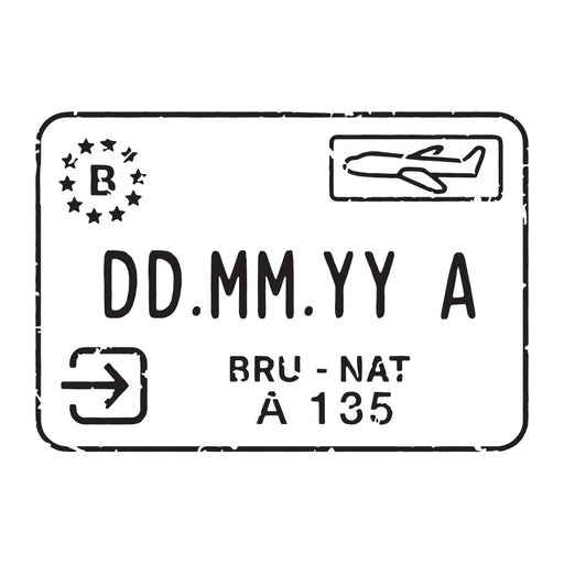 Passport Stamp Decal - Belgium Conquest Maps LLC