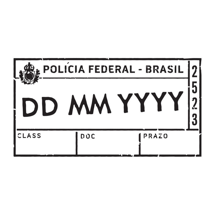 Passport Stamp Decal - Brazil Conquest Maps LLC