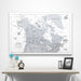 Canada Map Poster - Light Gray Color Splash CM Poster