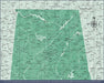 Alabama Map Poster - Green Color Splash CM Poster