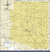 Push Pin Arizona Map (Pin Board) - Yellow Color Splash CM Pin Board