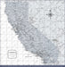 California Map Poster - Light Gray Color Splash CM Poster