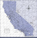 California Map Poster - Purple Color Splash CM Poster