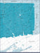 Connecticut Map Poster - Teal Color Splash CM Poster