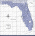 Push Pin Florida Map (Pin Board) - Purple Color Splash CM Pin Board