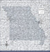Push Pin Missouri Map (Pin Board) - Light Gray Color Splash CM Pin Board
