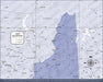 Push Pin New Hampshire Map (Pin Board) - Purple Color Splash CM Pin Board