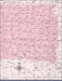 Push Pin South Dakota Map (Pin Board) - Pink Color Splash CM Pin Board