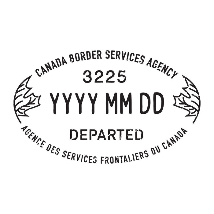 Passport Stamp Decal - Canada Conquest Maps LLC