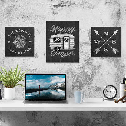 Happy Camper - Canvas Wall Art Conquest Maps LLC