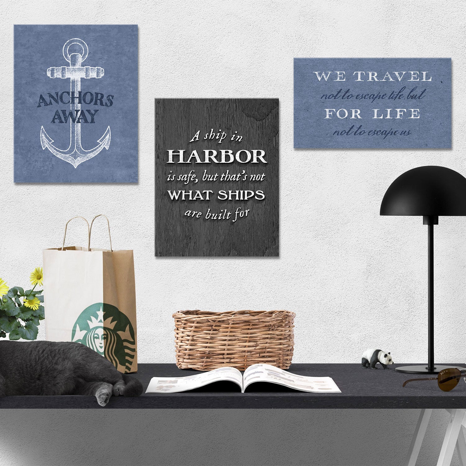 Anchors Away - Canvas Wall Art Conquest Maps LLC
