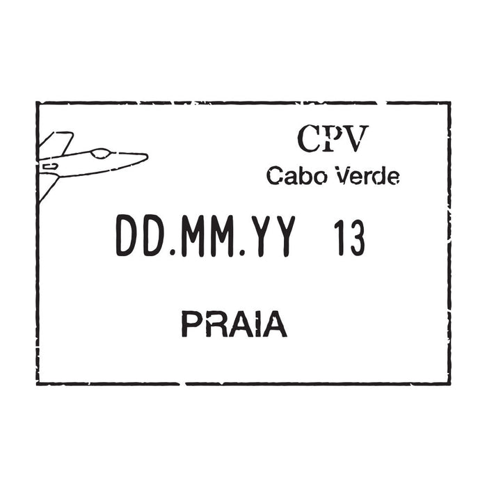 Passport Stamp Decal - Cape Verde Conquest Maps LLC