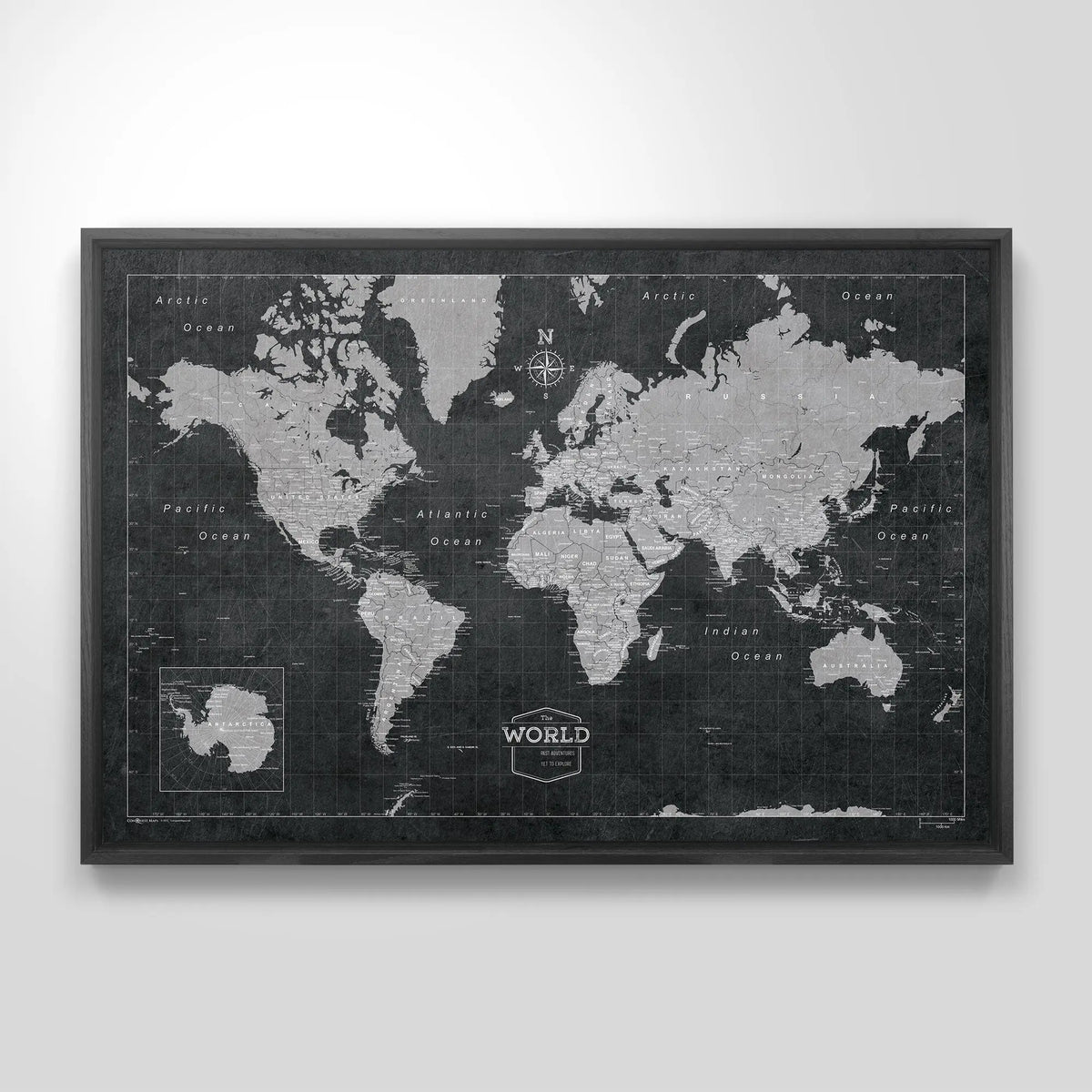 Maps Drawing Frame Map Frames | Decorative Wood Designs | Shop Conquest Maps