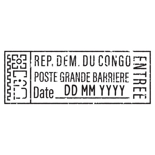 Passport Stamp Decal - Democratic Republic of the Congo Conquest Maps LLC