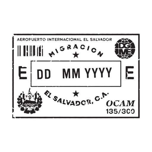 Passport Stamp Decal - El Salvador Conquest Maps LLC