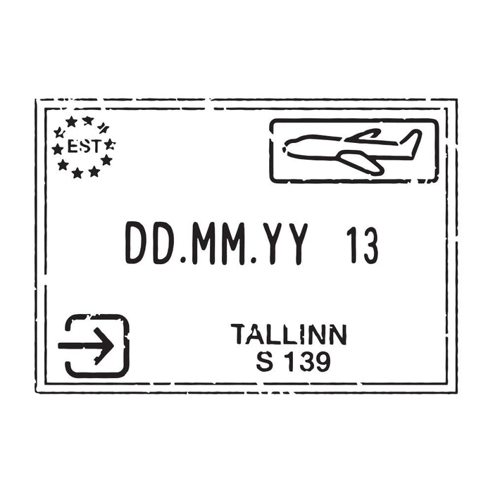 Passport Stamp Decal - Estonia Conquest Maps LLC