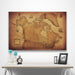 Canada Map Poster - Golden Aged CM Poster