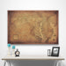 Maryland Map Poster - Golden Aged CM Poster