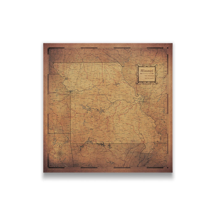 Push Pin Missouri Map (Pin Board) - Golden Aged CM Pin Board
