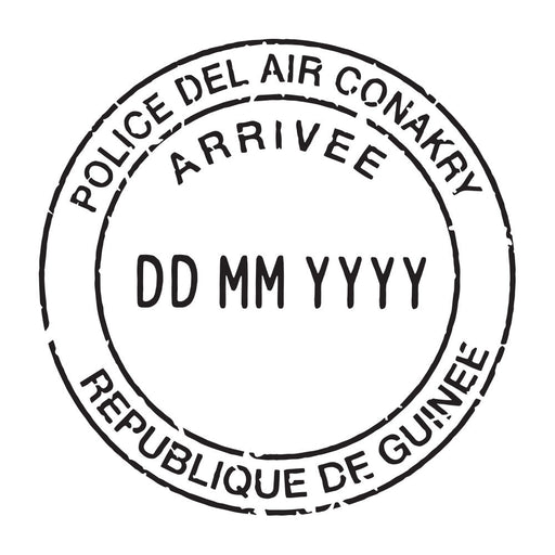 Passport Stamp Decal - Guinea Conquest Maps LLC