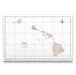 Push Pin Hawaii Map (Pin Board) - Light Brown Color Splash CM Pin Board