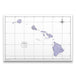 Push Pin Hawaii Map (Pin Board) - Purple Color Splash CM Pin Board