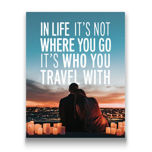 It's Not Where You Go - Canvas Wall Art Conquest Maps LLC