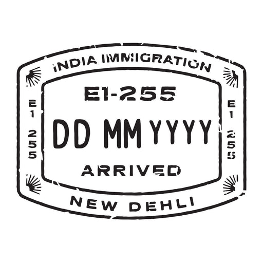 Passport Stamp Decal - India Conquest Maps LLC