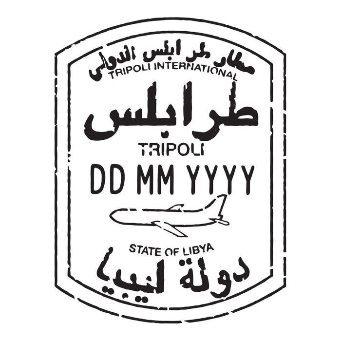 Passport Stamp Decal - Libya Conquest Maps LLC