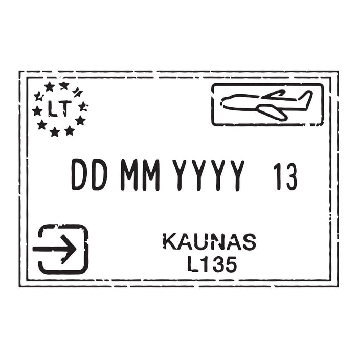 Passport Stamp Decal - Lithuania Conquest Maps LLC