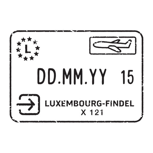 Passport Stamp Decal - Luxembourg Conquest Maps LLC