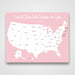 Push Pin Mini USA Map - Prism Color Series CM Pin Board