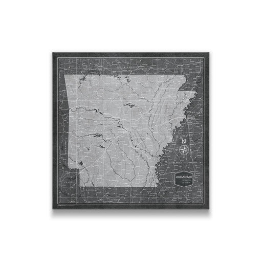 Arkansas Map Poster- Modern Slate
