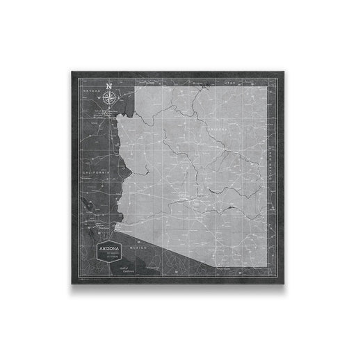 Push Pin Arizona Map (Pin Board) - Modern Slate CM Pin Board