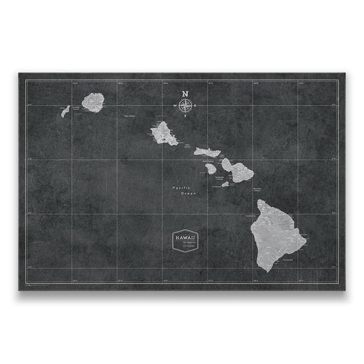 Hawaii Map Poster - Modern Slate