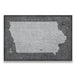 Push Pin Iowa Map (Pin Board) - Modern Slate CM Pin Board