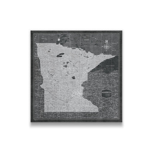 Minnesota Map Poster - Modern Slate CM Poster