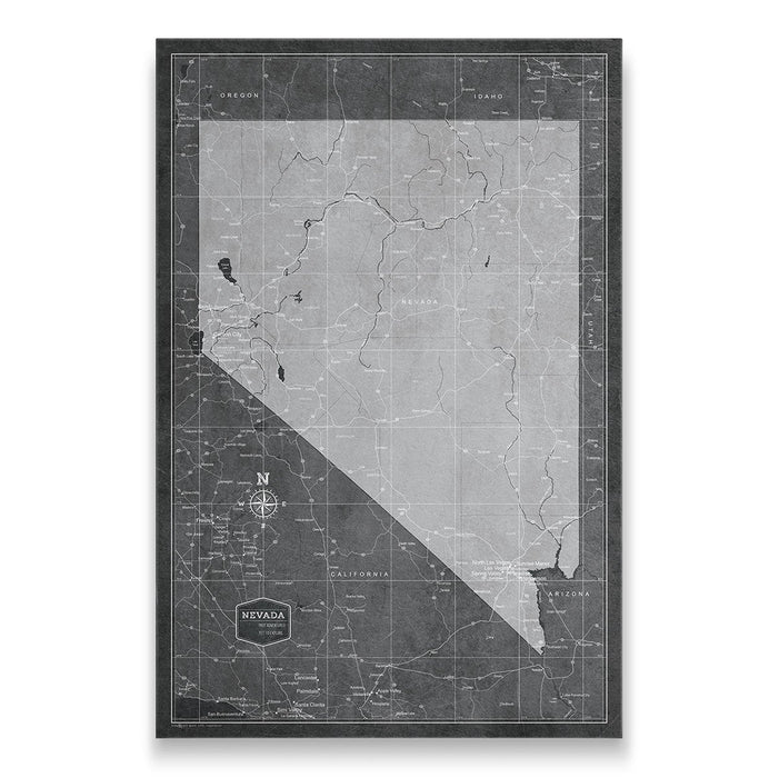 Nevada Map Poster - Modern Slate CM Poster