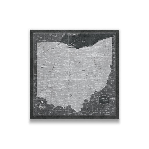 Ohio Map Poster - Modern Slate