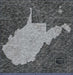 Push Pin West Virginia Map (Pin Board) - Modern Slate CM Pin Board