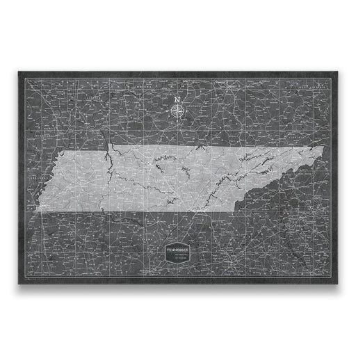Tennessee Map Poster - Modern Slate