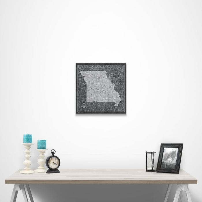 Missouri Map Poster - Modern Slate CM Poster