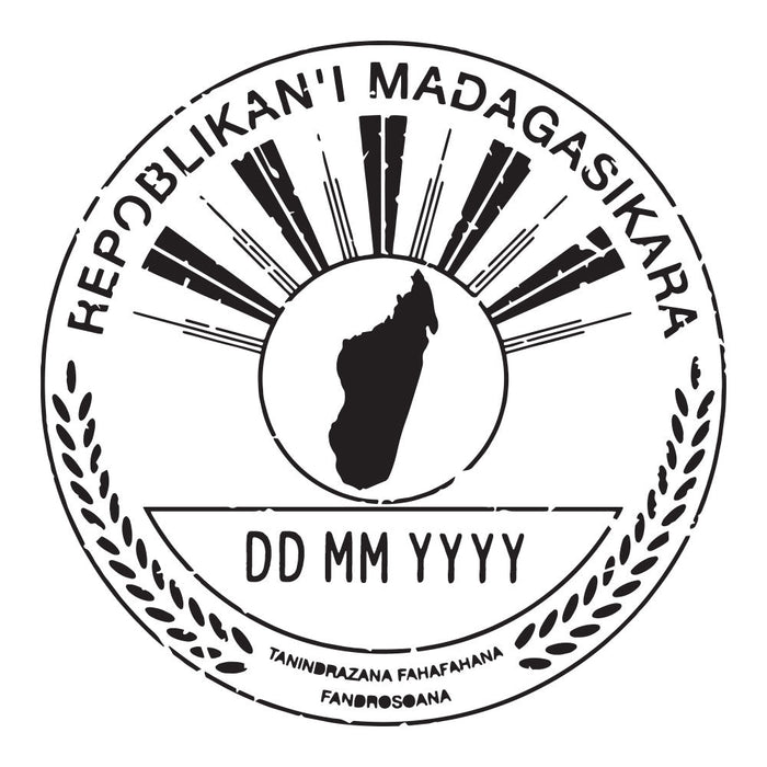 Passport Stamp Decal - Madagascar Conquest Maps LLC
