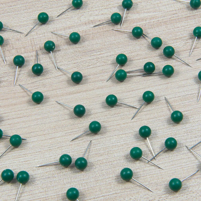 Map Push Pins: Forest Green - Matte Finish CM Push Pins