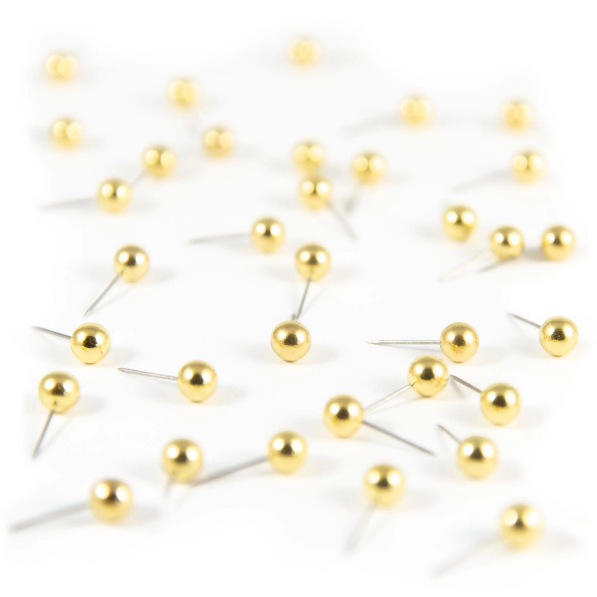 Map Push Pins - Gold Pins, Made in the USA